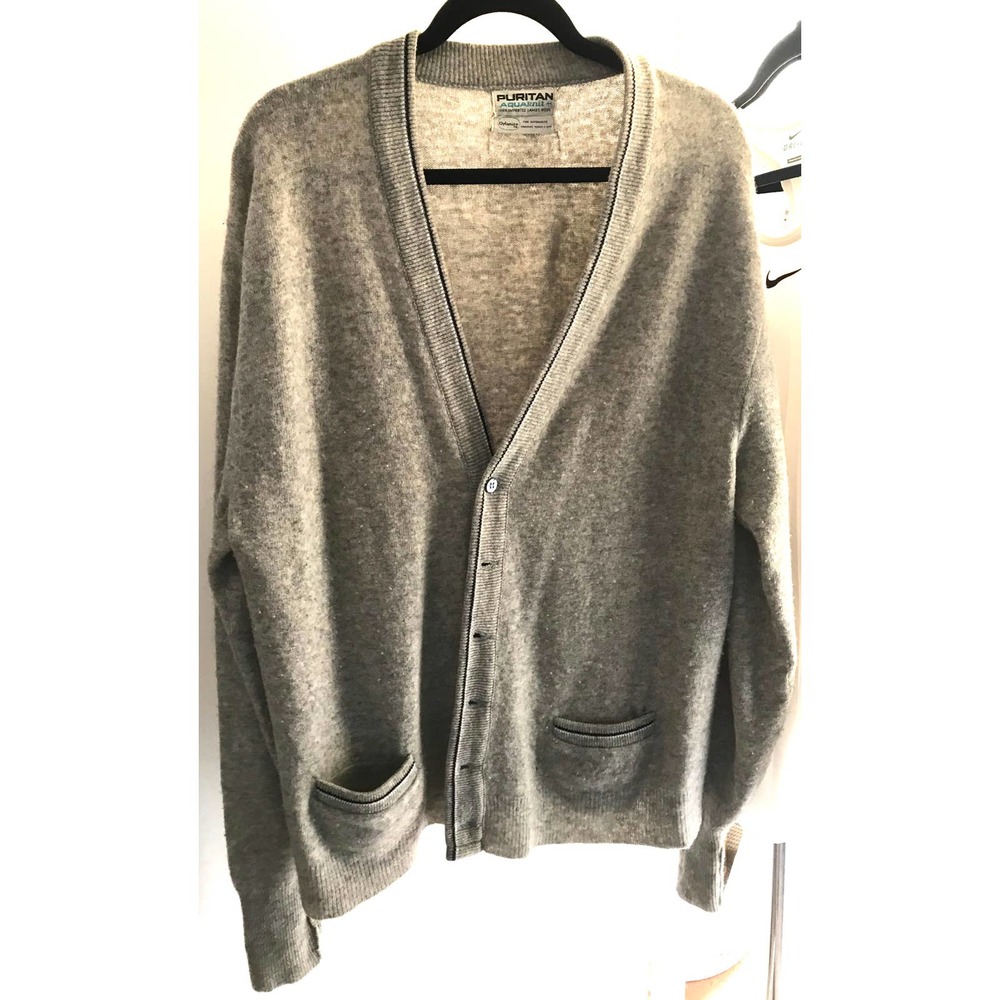 Vintage LambsWool Men's Cardigan 44